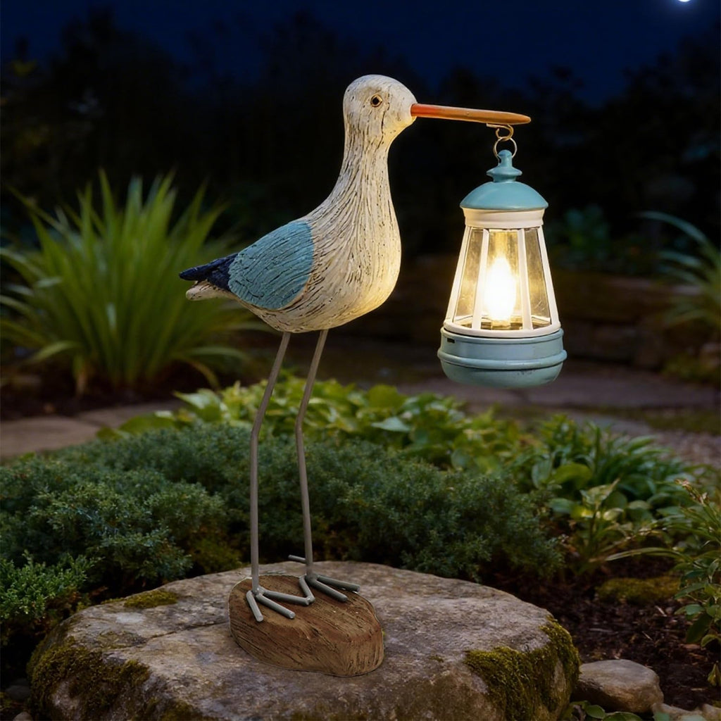 Solar Seagull Statues for Garden and Home Decor,Funny Garden Decor Beach,Pool,Patio,Lawn,Yard,Porch,Perfect Garden Gift