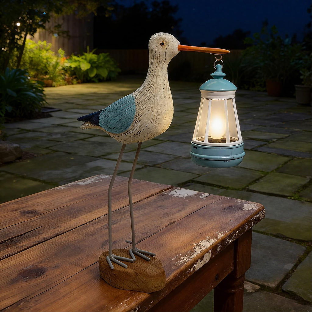 Solar Seagull Statues for Garden and Home Decor,Funny Garden Decor Beach,Pool,Patio,Lawn,Yard,Porch,Perfect Garden Gift