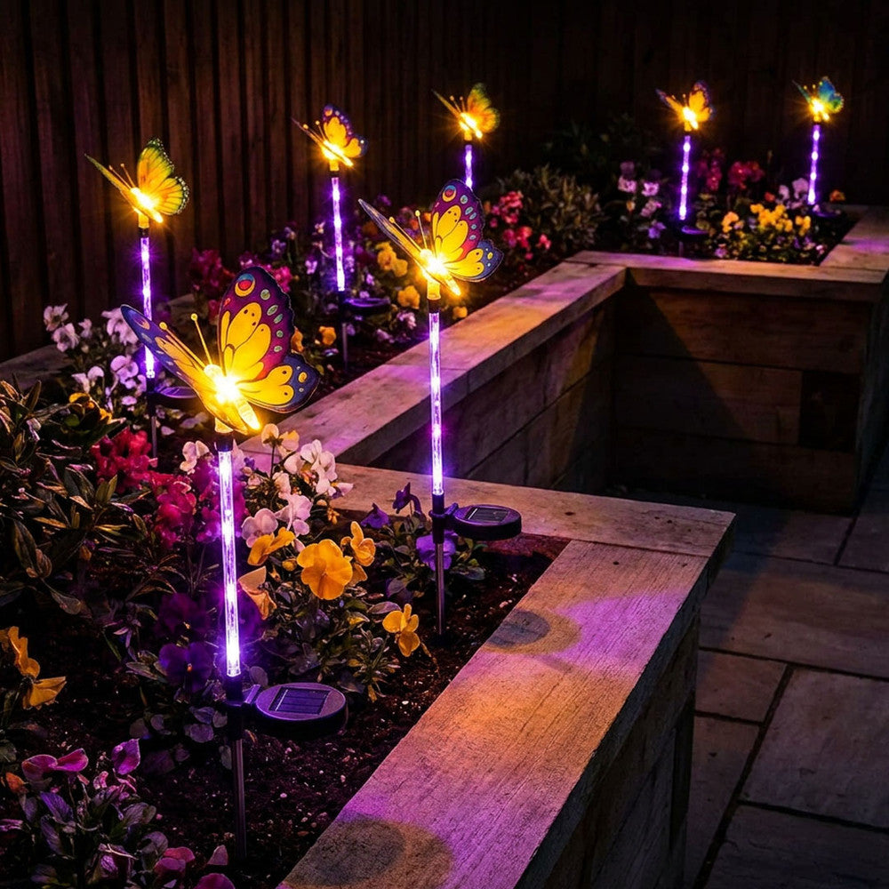 Glowing Garden Butterfly Stakes