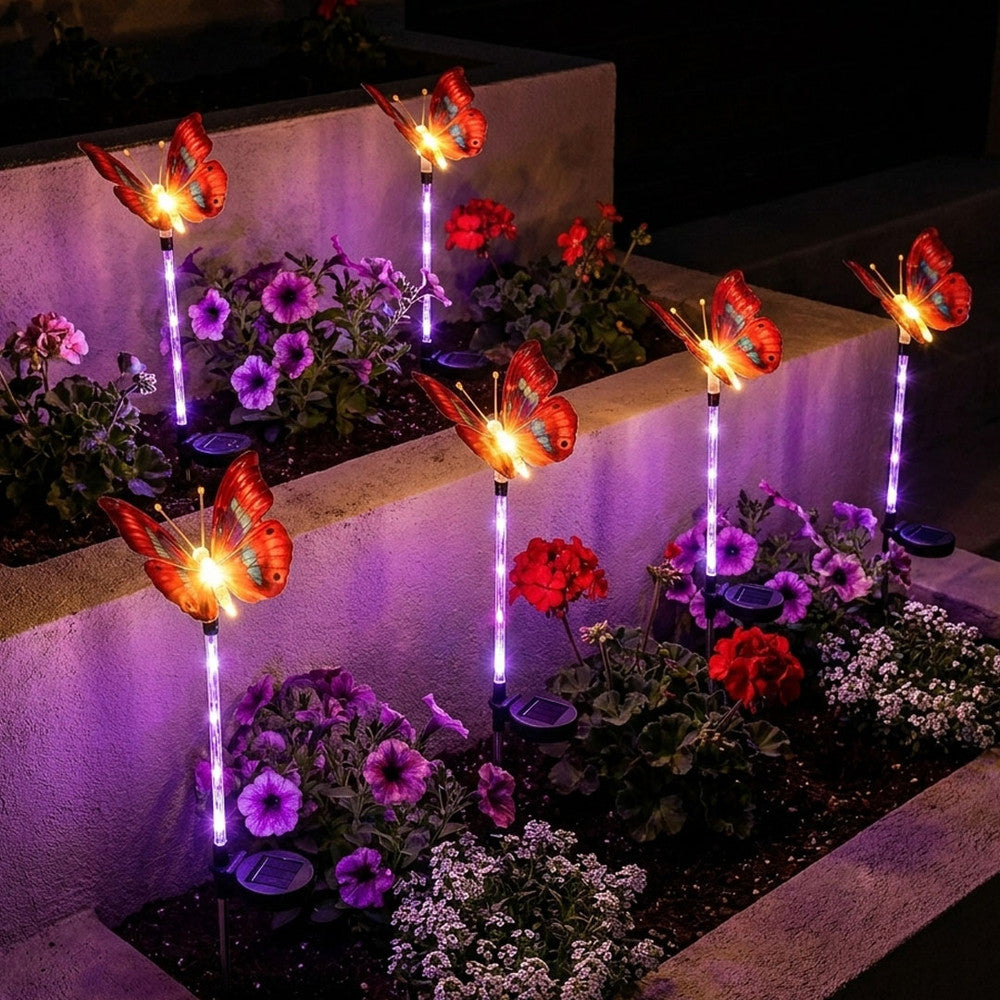 Glowing Garden Butterfly Stakes