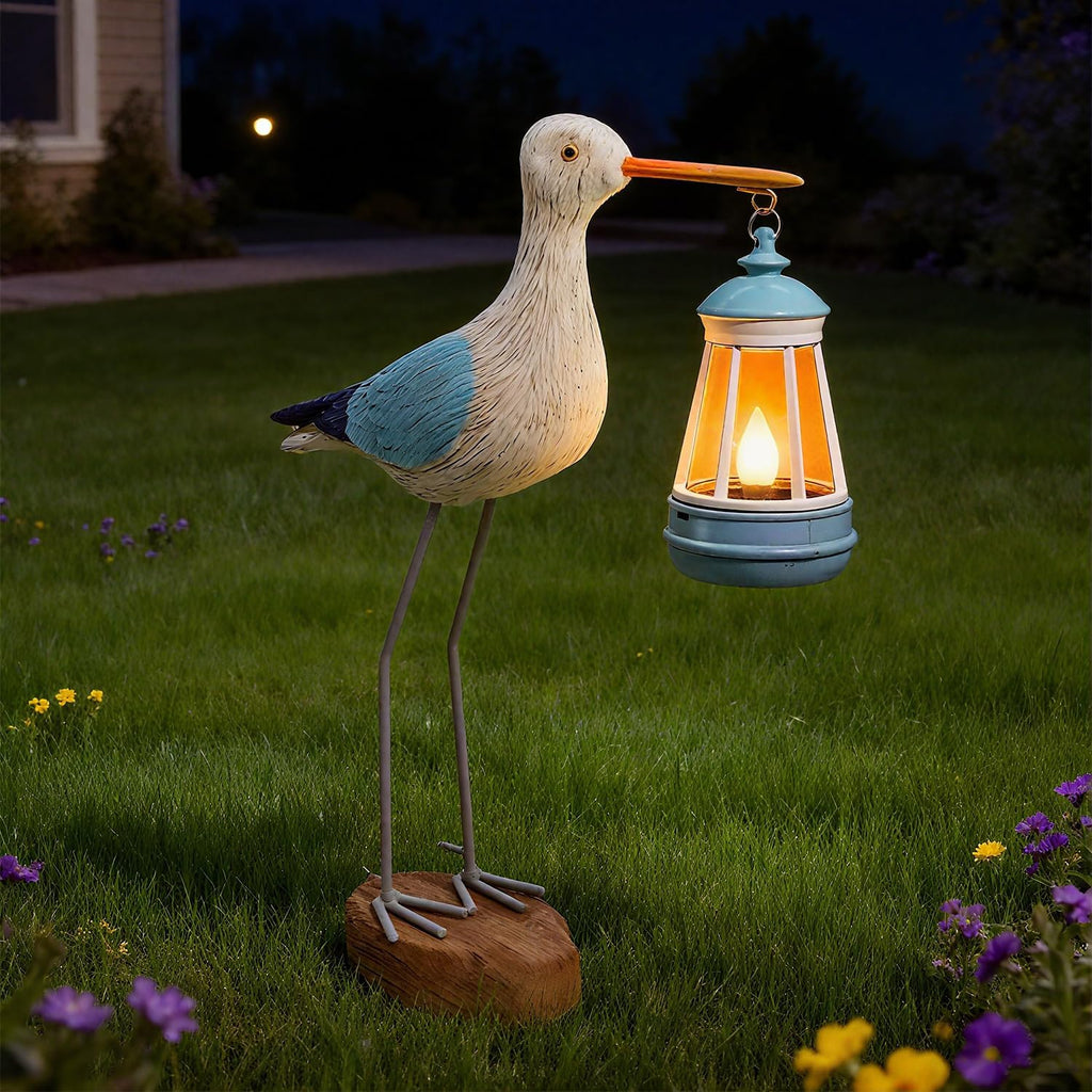 Solar Seagull Statues for Garden and Home Decor,Funny Garden Decor Beach,Pool,Patio,Lawn,Yard,Porch,Perfect Garden Gift