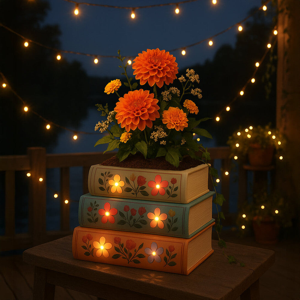 Blooming Books Plant Pot