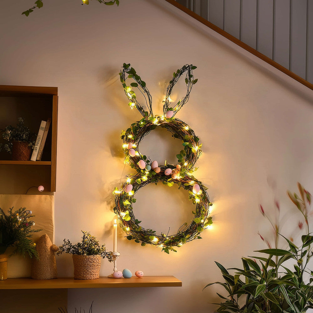 Blooming Bunny Wreath