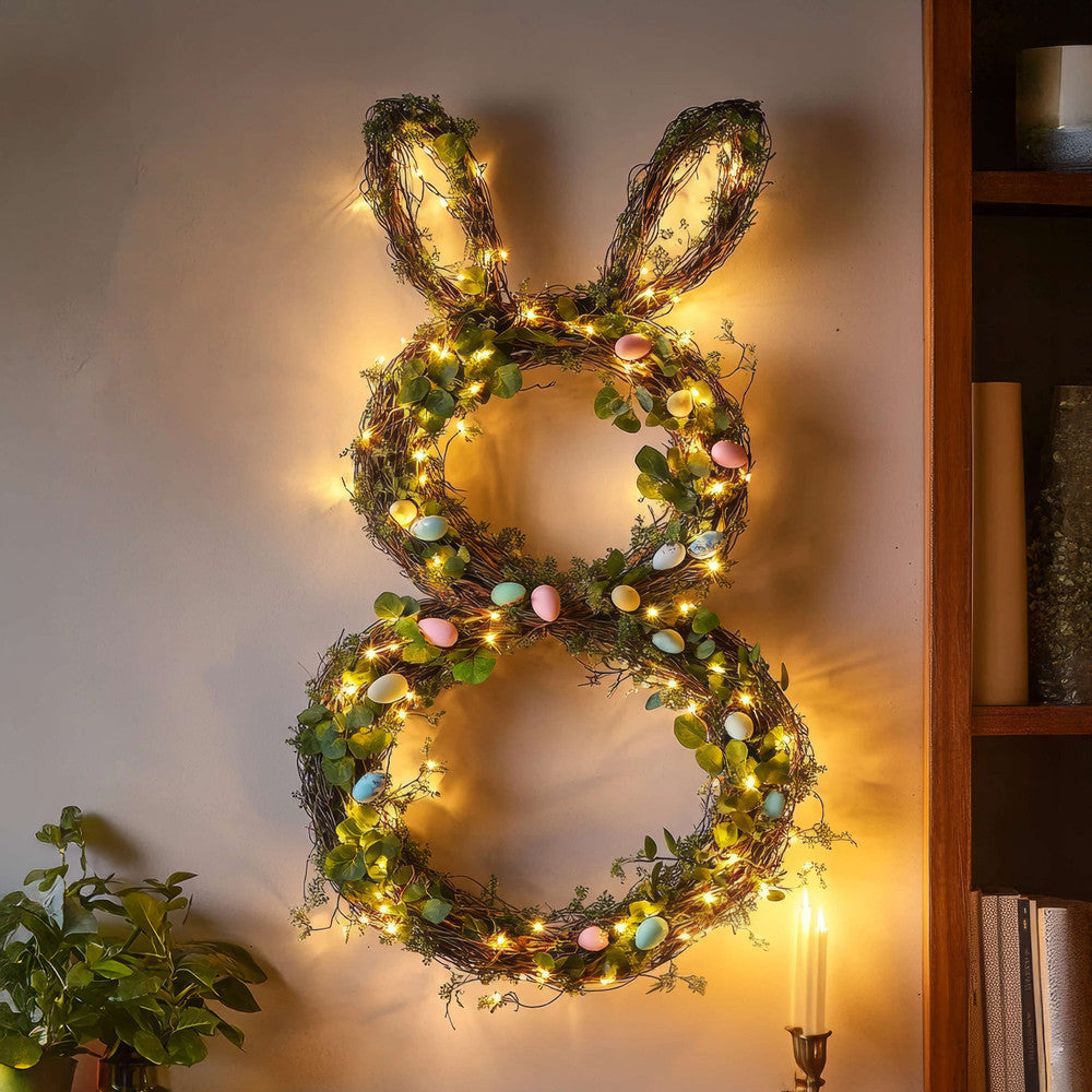Blooming Bunny Wreath