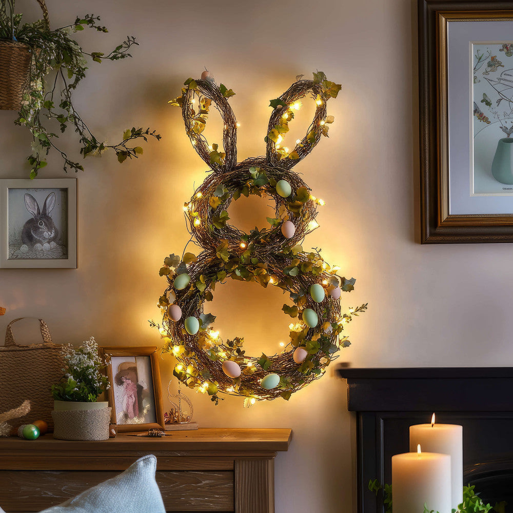 Blooming Bunny Wreath