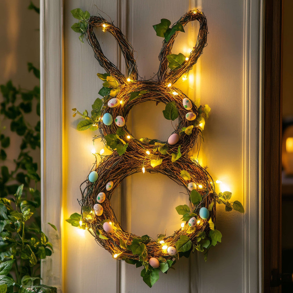 Blooming Bunny Wreath
