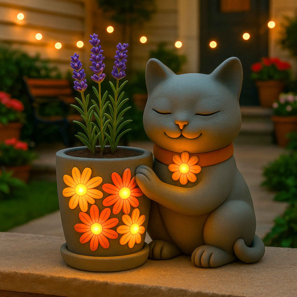 Charming Cat Plant Pot