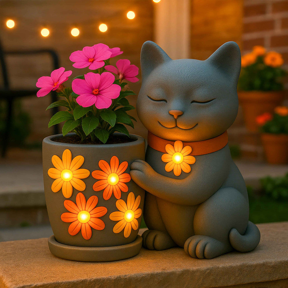 Charming Cat Plant Pot