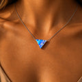 Celestial Crystal Triangle Necklace