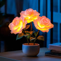 Dreamy Dusk Rose Lamp