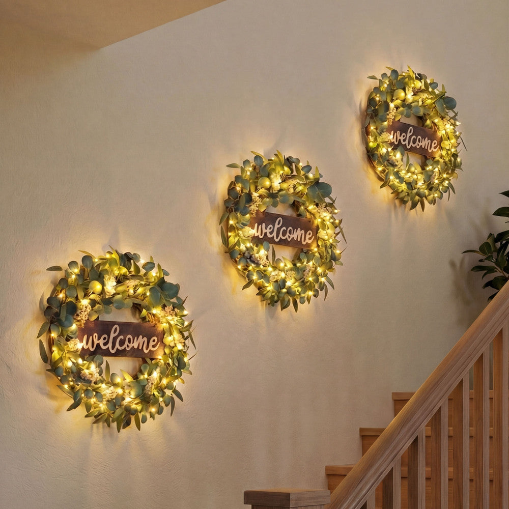 Evergreen Welcome Wreath