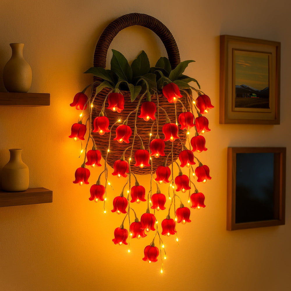 Floral Flame Basket - C