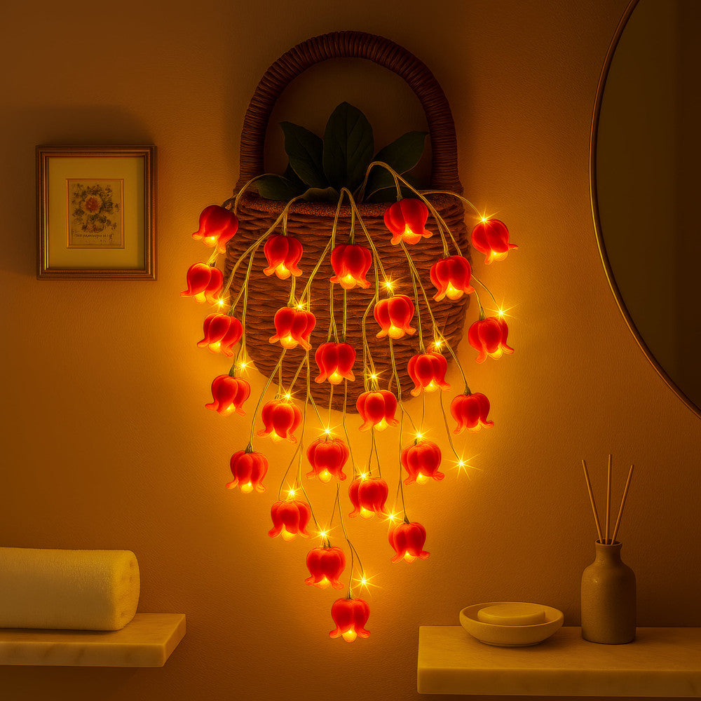 Floral Flame Basket - C