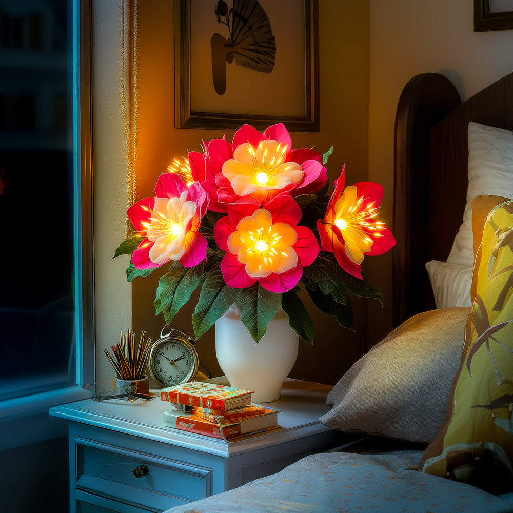 Floral Fuchsia Lamp