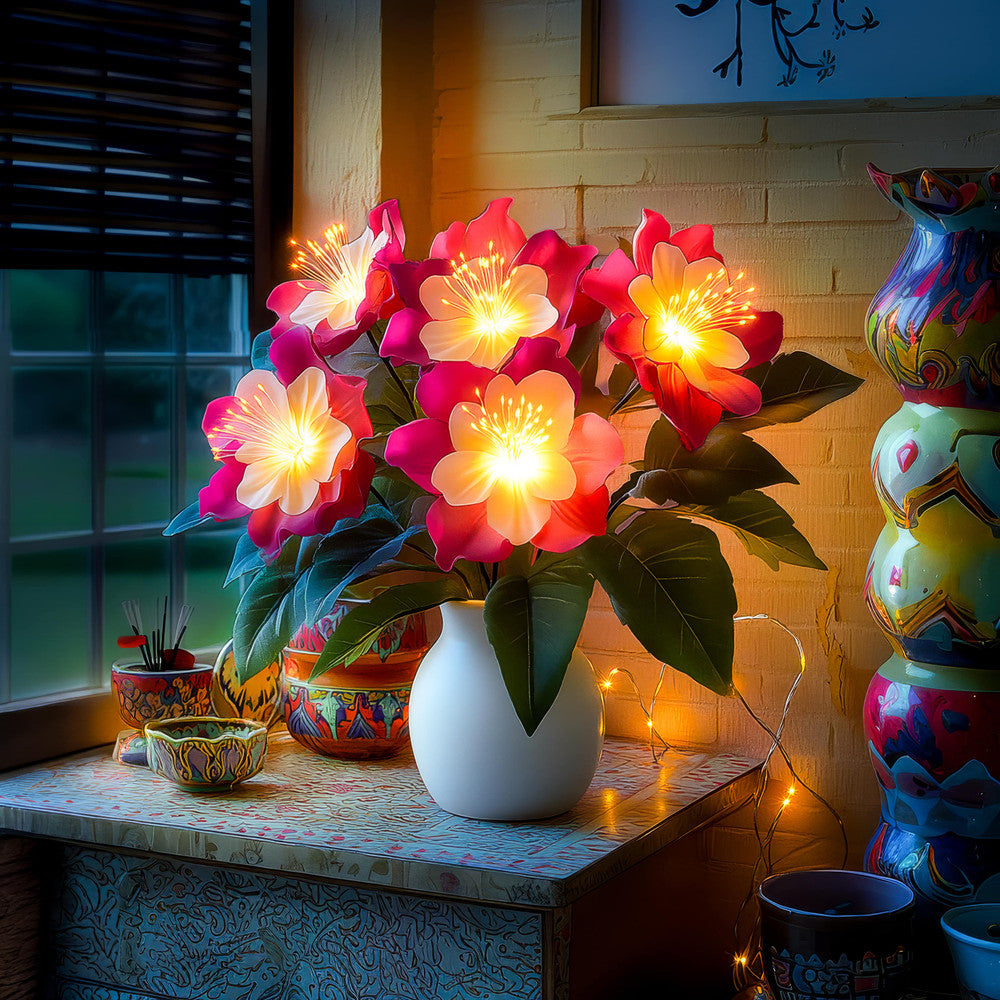 Floral Fuchsia Lamp