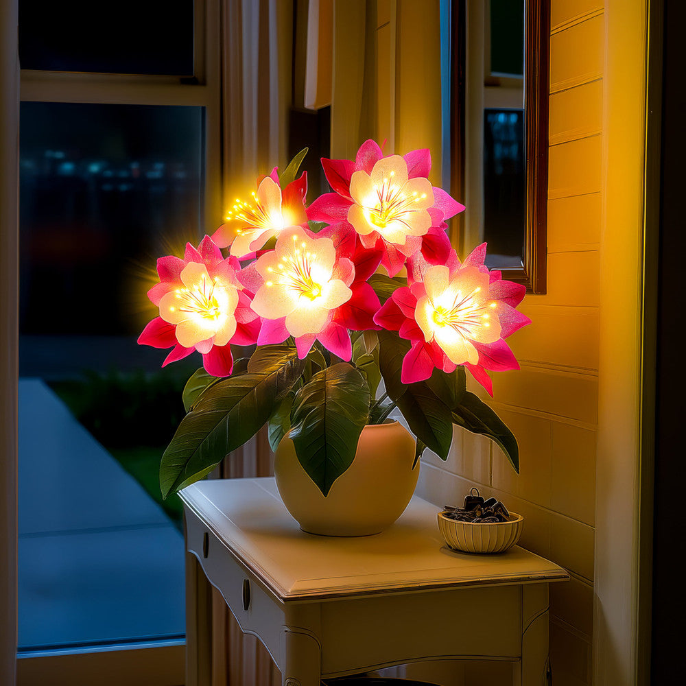 Floral Fuchsia Lamp