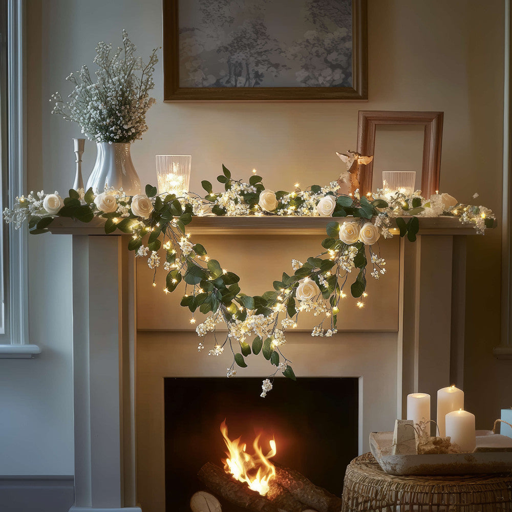 Fairy Light Floral Vine