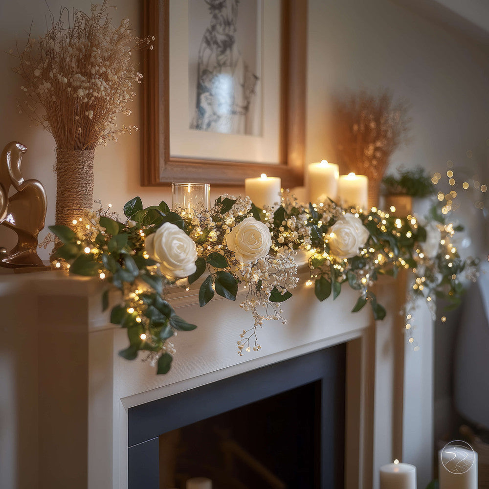 Fairy Light Floral Vine