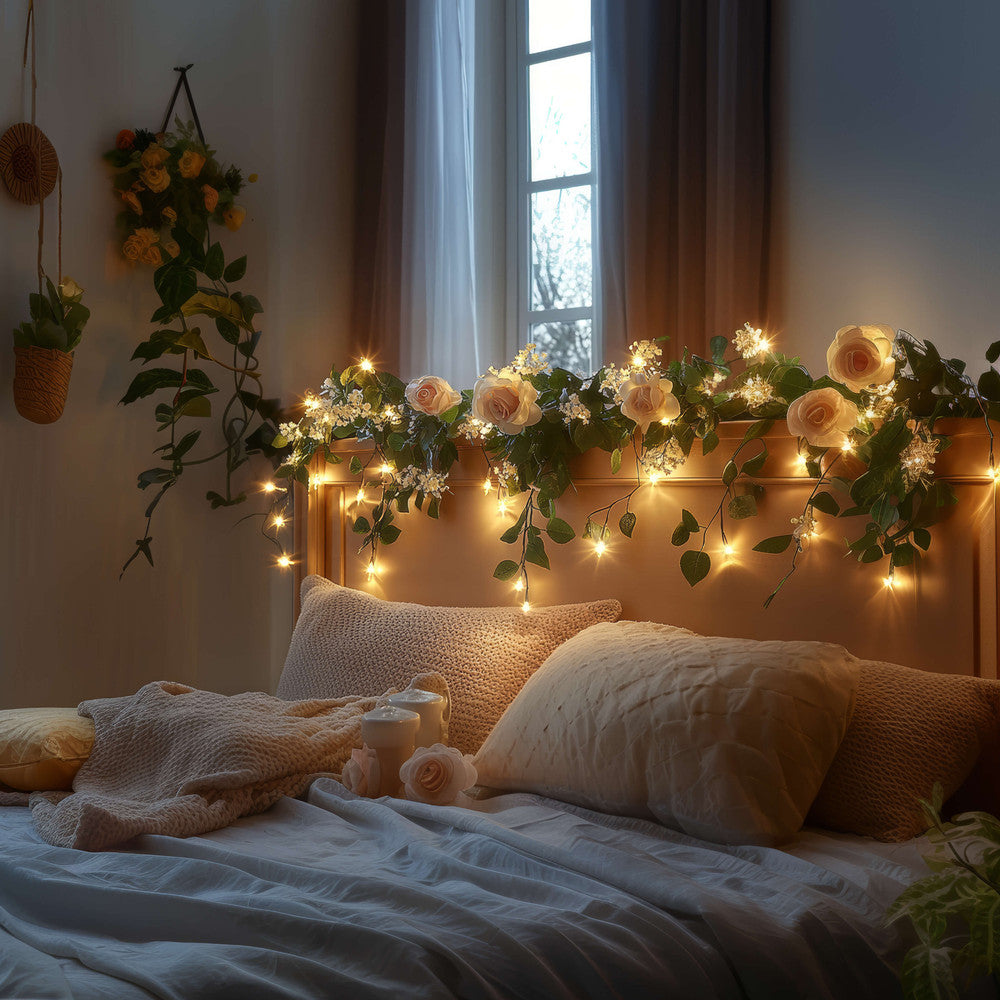 Fairy Light Floral Vine