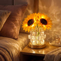 Golden Sunflower Sparkle Lamp