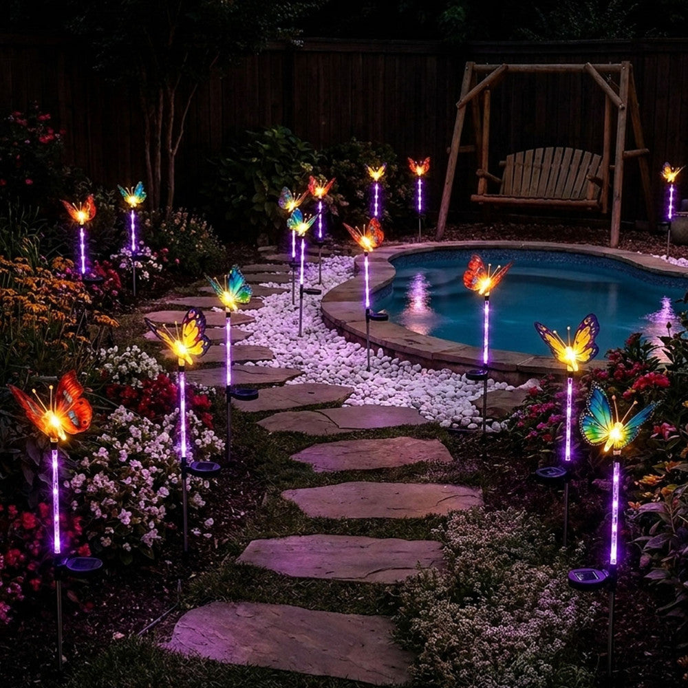 Glowing Garden Butterfly Stakes