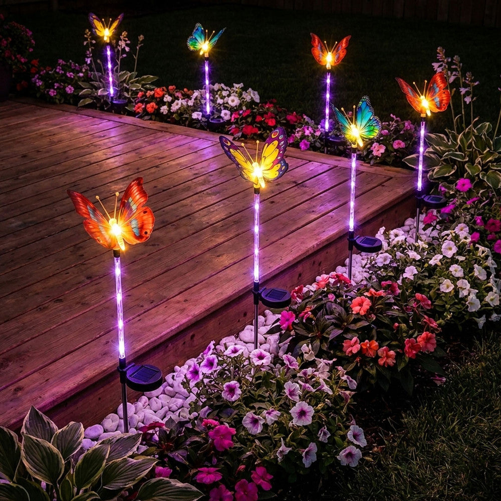 Glowing Garden Butterfly Stakes
