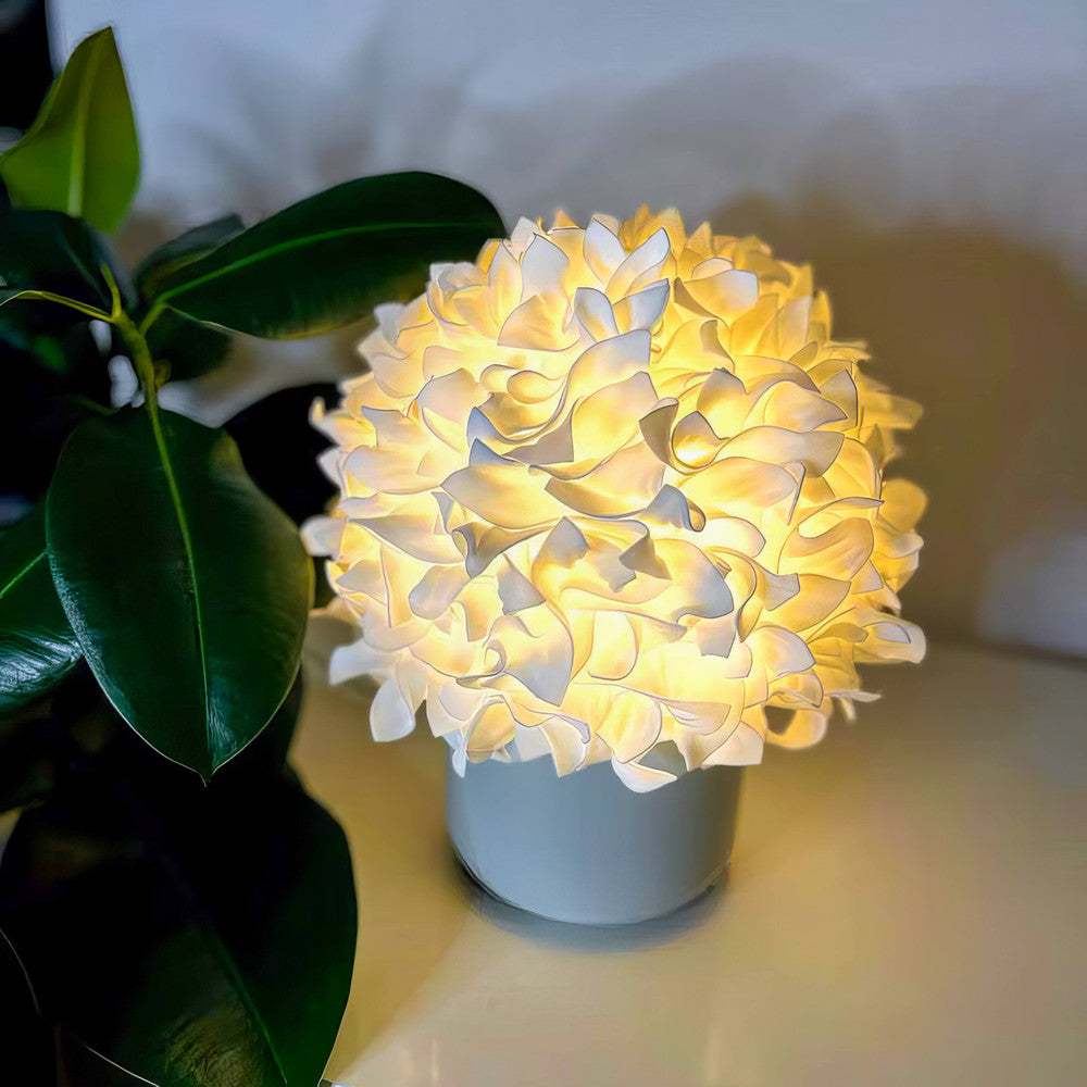 Heavenly Hydrangea Lamp