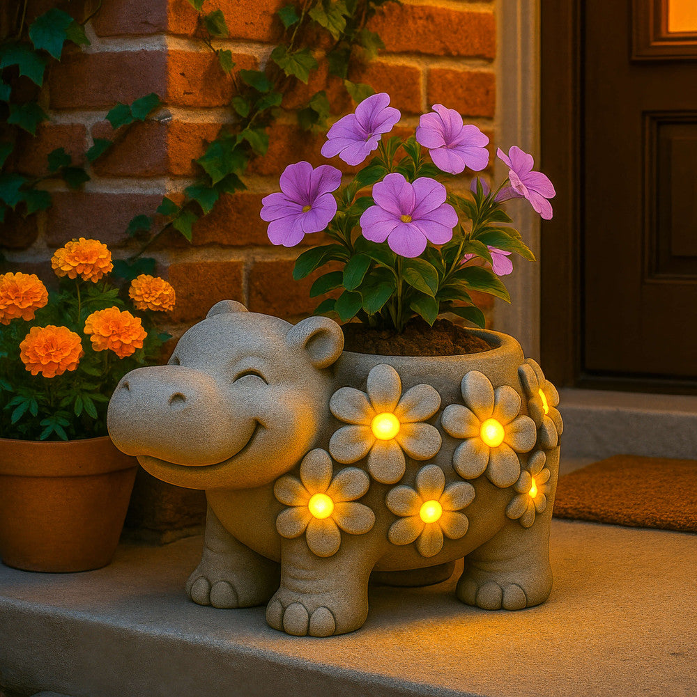 Happy Hippo Plant Pot