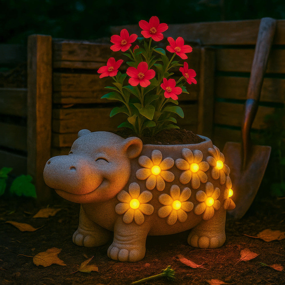 Happy Hippo Plant Pot