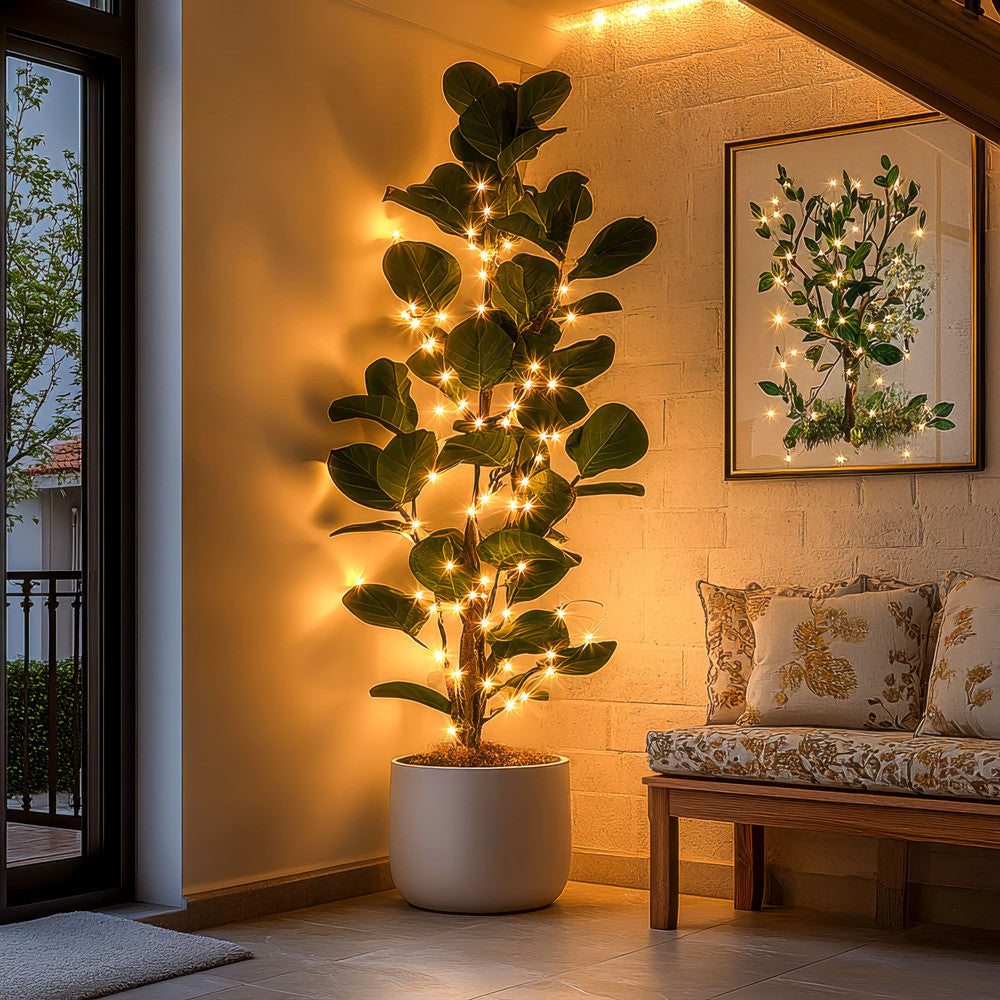 Luminous Leafy Fig Tree