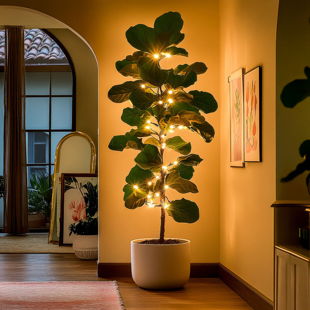 Luminous Leafy Fig Tree