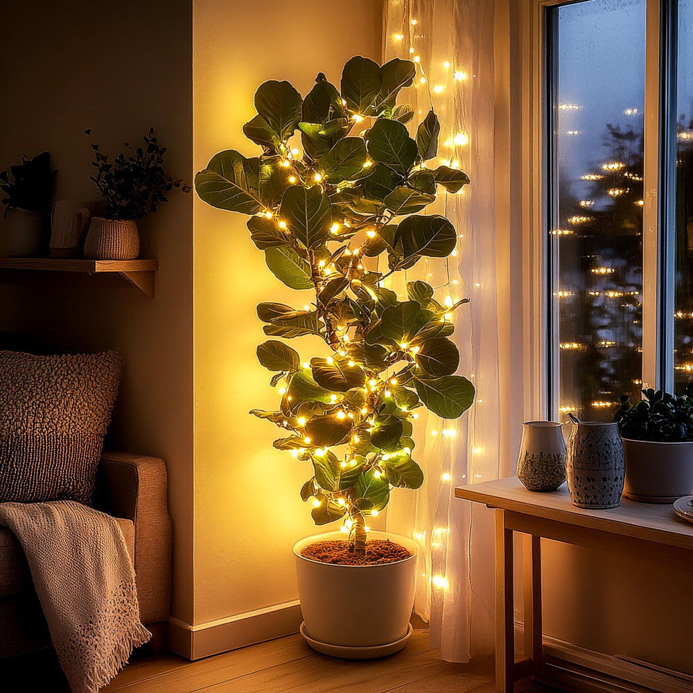Luminous Leafy Fig Tree