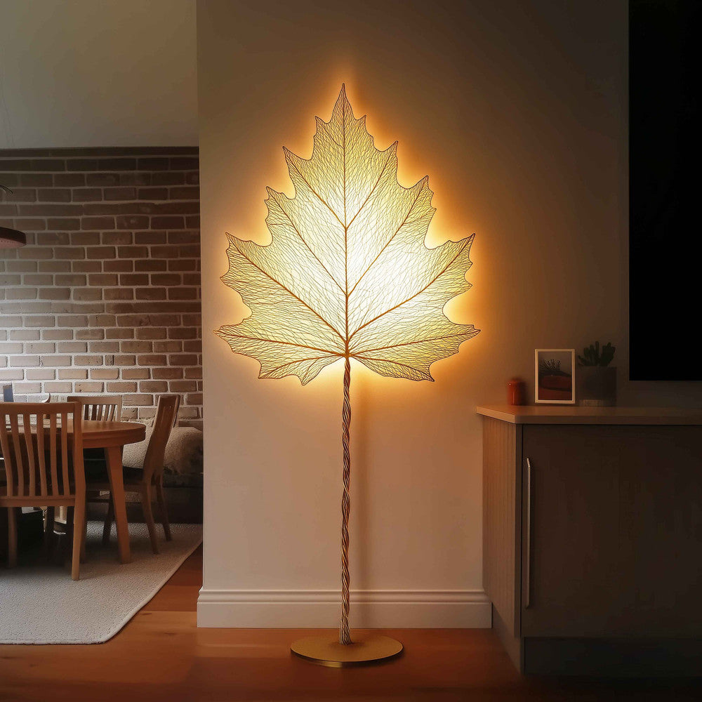 Lustrous Leaf Lamp