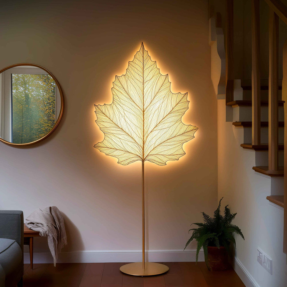 Lustrous Leaf Lamp