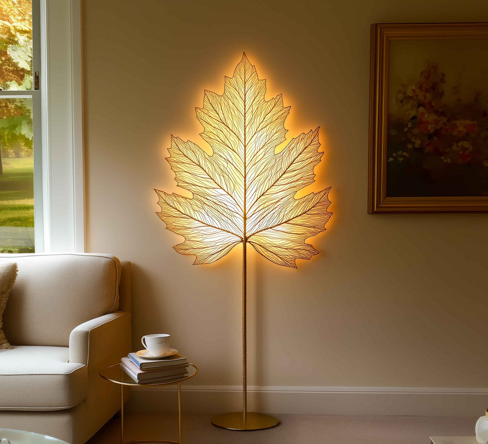Lustrous Leaf Lamp