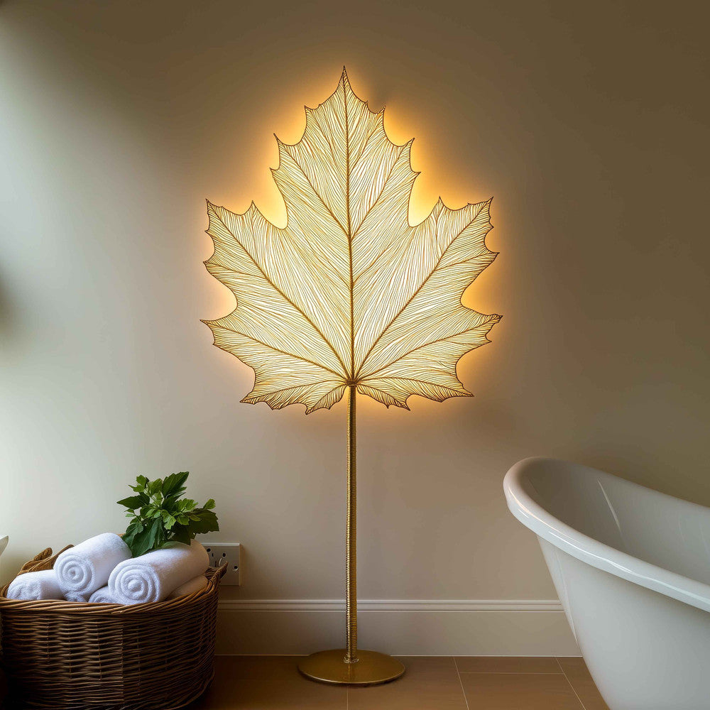 Lustrous Leaf Lamp