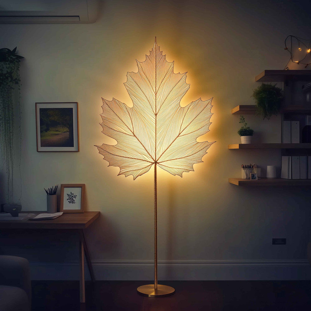 Lustrous Leaf Lamp