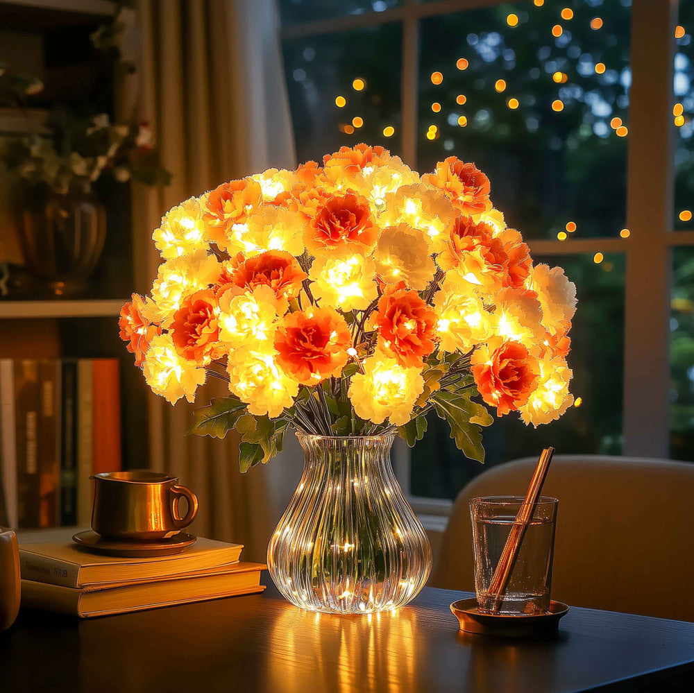 Sparkling Sunset Carnations