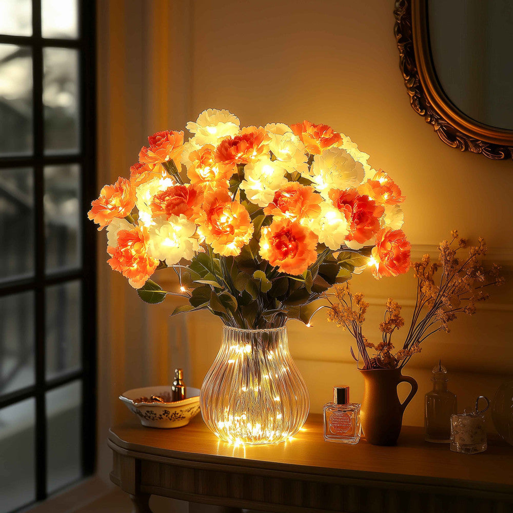 Sparkling Sunset Carnations