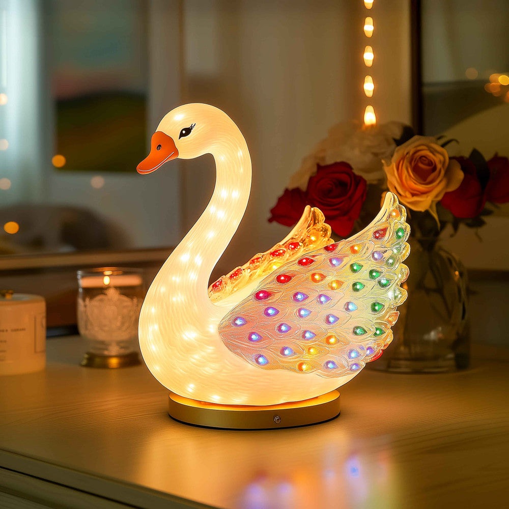 Shimmering Swan Lamp