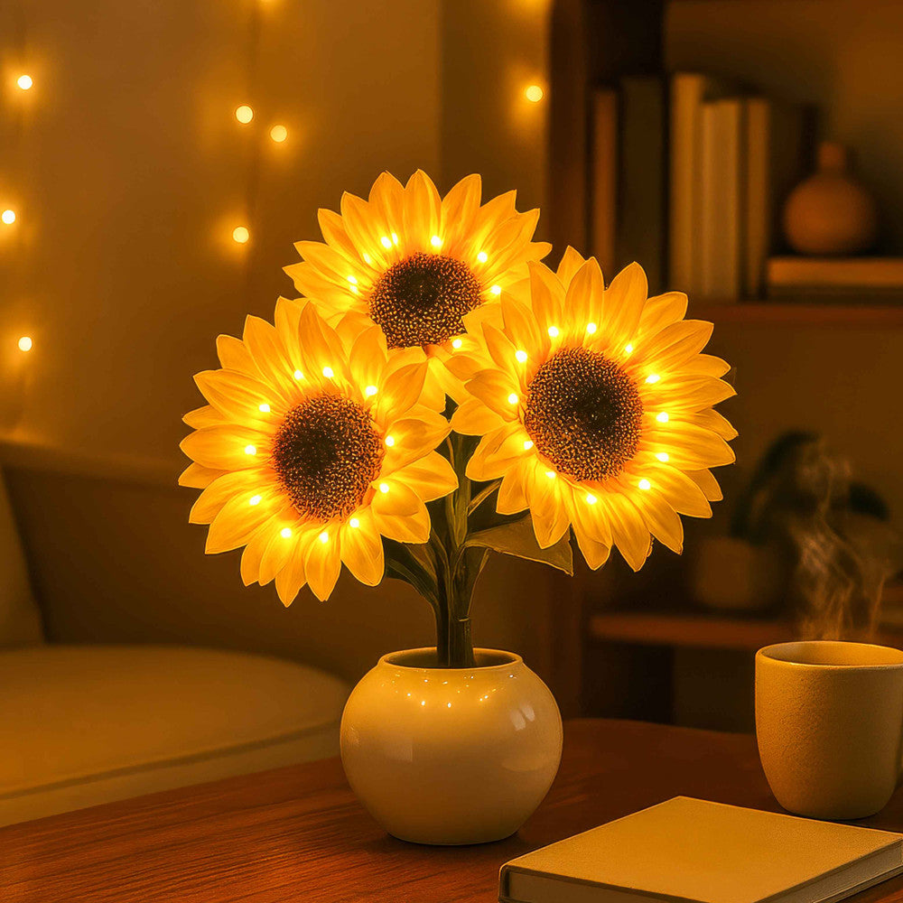 Sparkling Sunflower Lamp