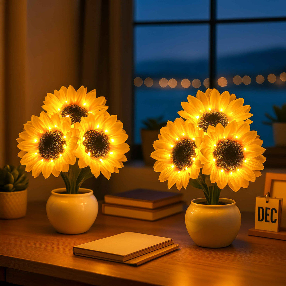 Sparkling Sunflower Lamp