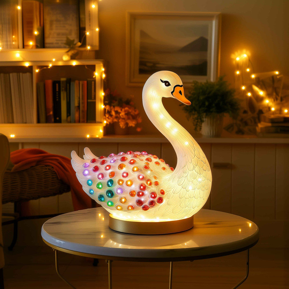 Shimmering Swan Lamp