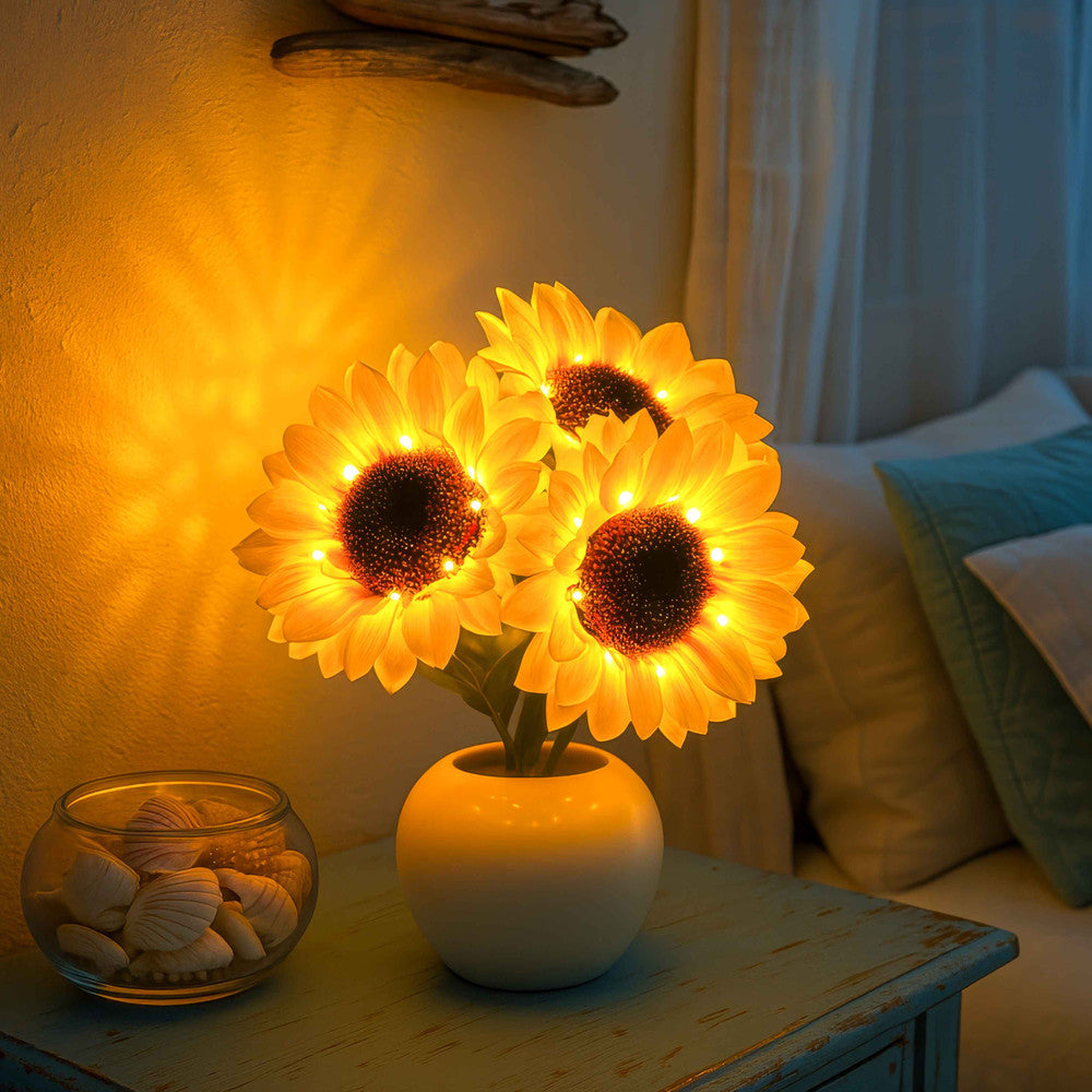 Sparkling Sunflower Lamp