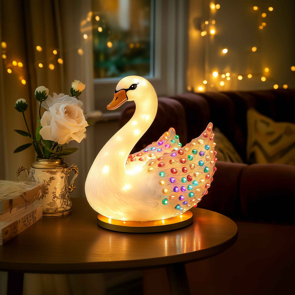 Shimmering Swan Lamp