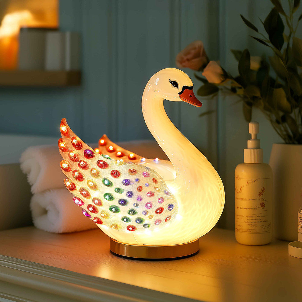 Shimmering Swan Lamp