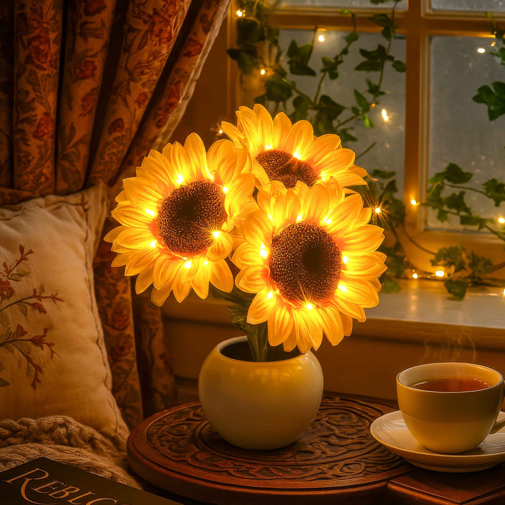 Sparkling Sunflower Lamp