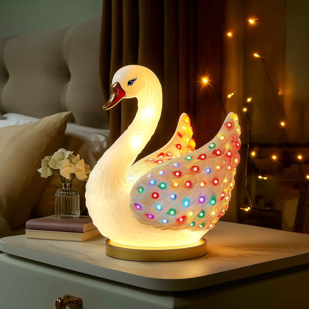 Shimmering Swan Lamp