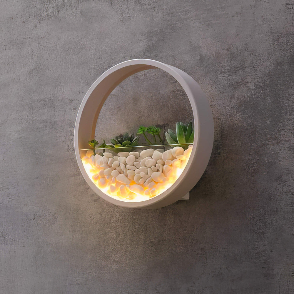 Serene Stone Succulent Lamp