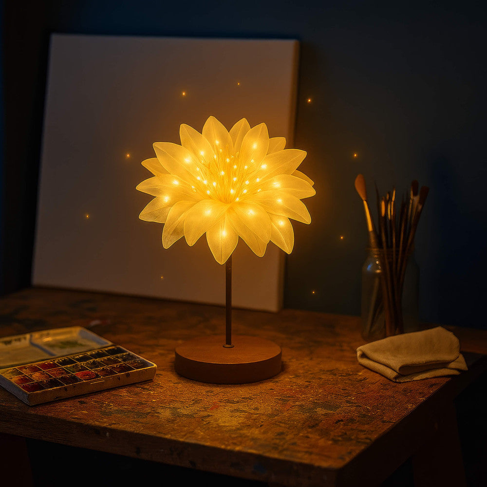 Silken Starry Stalk Lamp